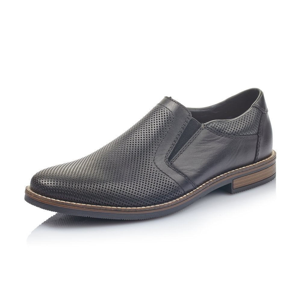 Rieker Skor Herr Svarta - Slip On Skor | 082476CXB